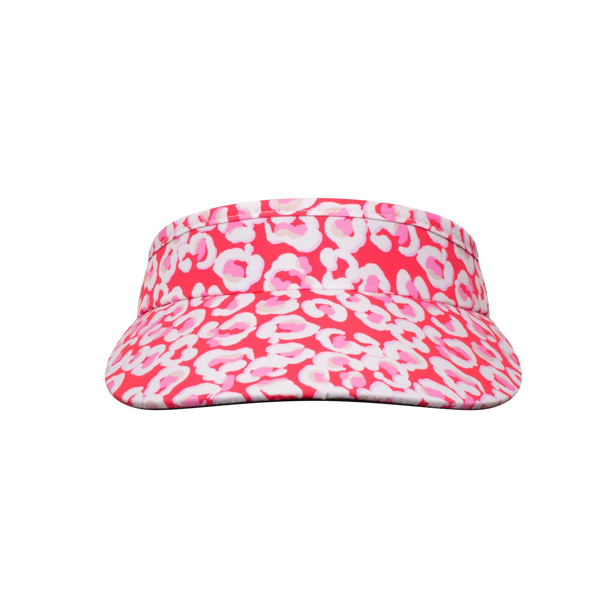 Daily Sports Print Ladies Golf Visor Leo Coral
